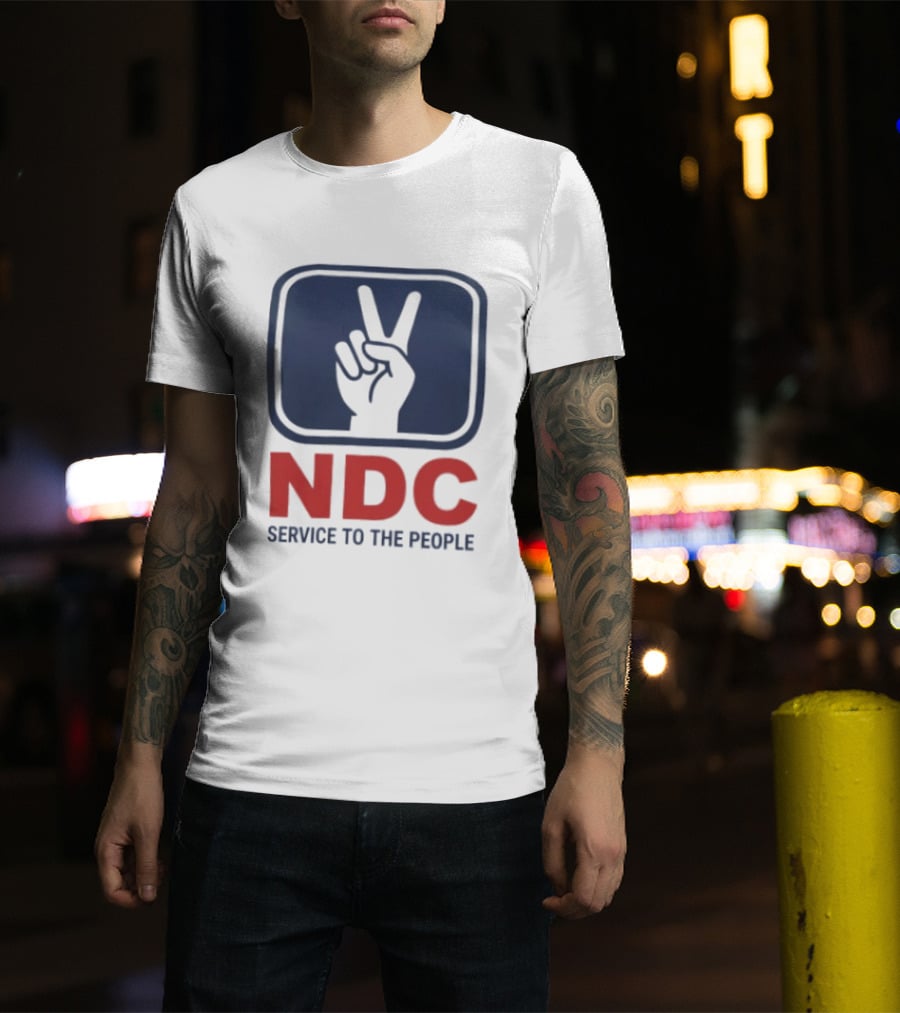NDC Service To The People Peace Hand T-Shirt