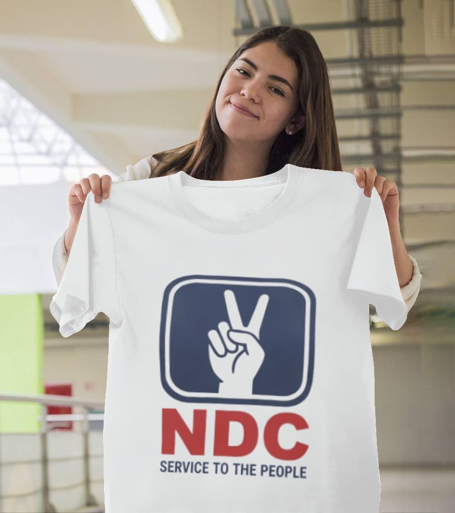 NDC Service To The People Peace Hand T-Shirt