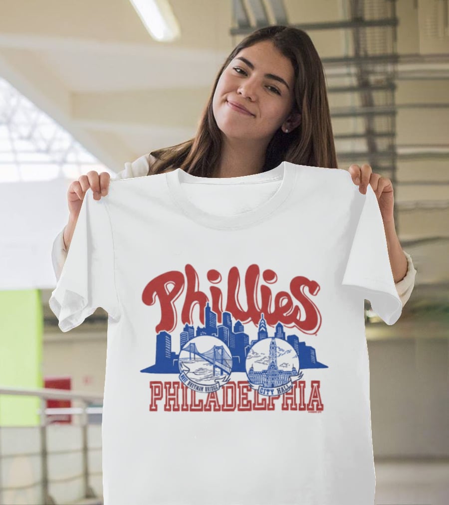 Phillies Philadelphia City Hall Skyline T-Shirt
