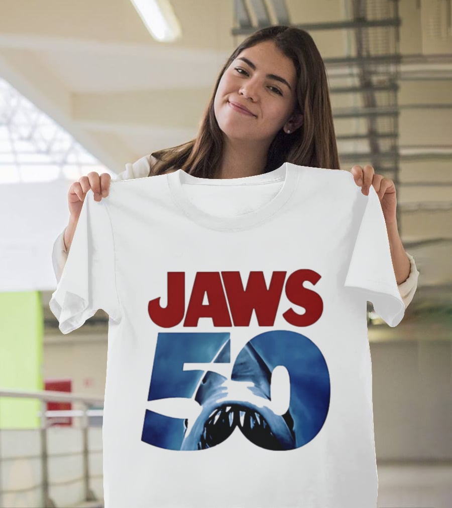 Jaws 50th Anniversary Shark Attack Celebration T-Shirt