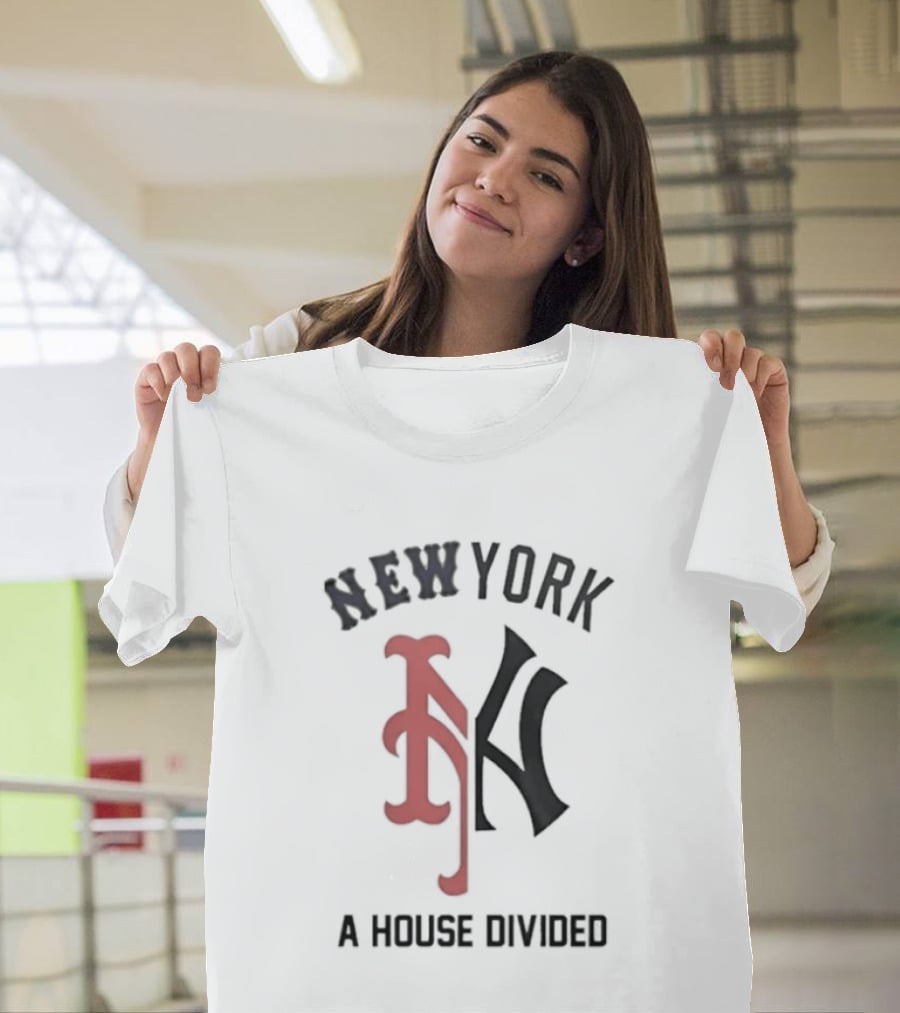 New York Yankees X Mets A House Divided The Subway Series T-Shirt