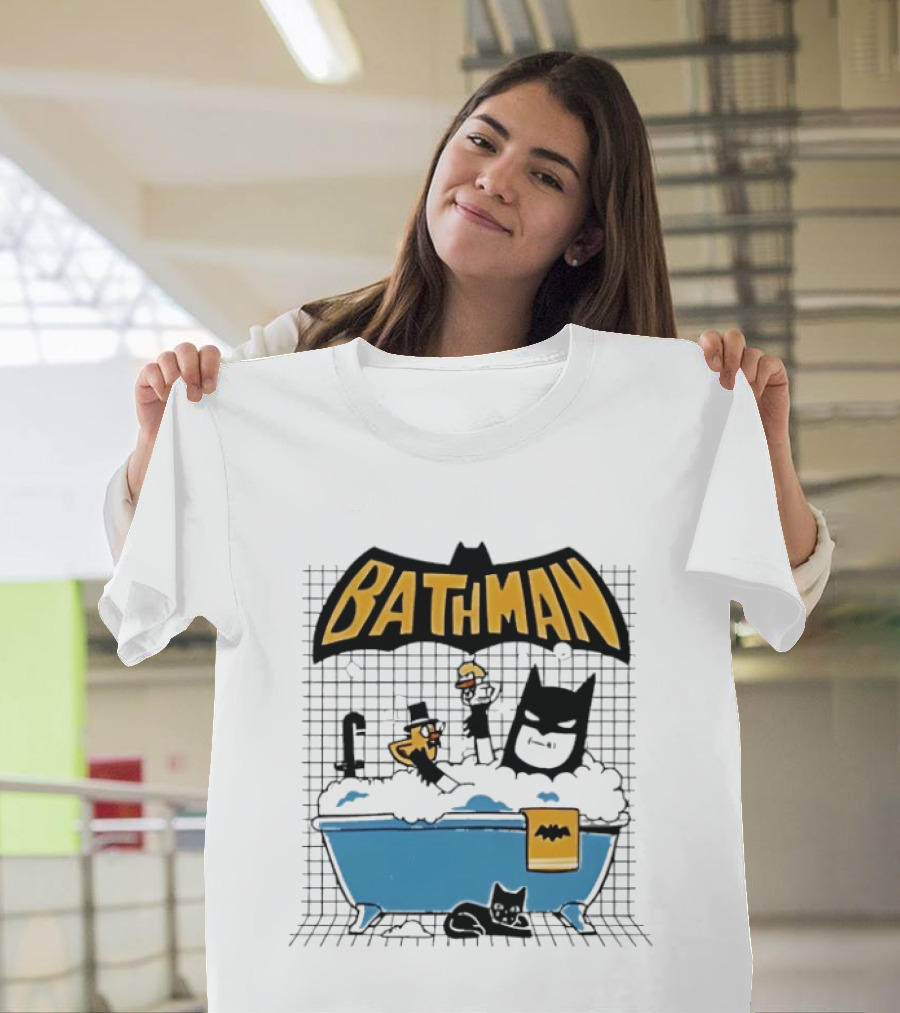 Bathman Super Hero Bathtub Adventure With Bat Towel And Rubber Duck T-Shirt