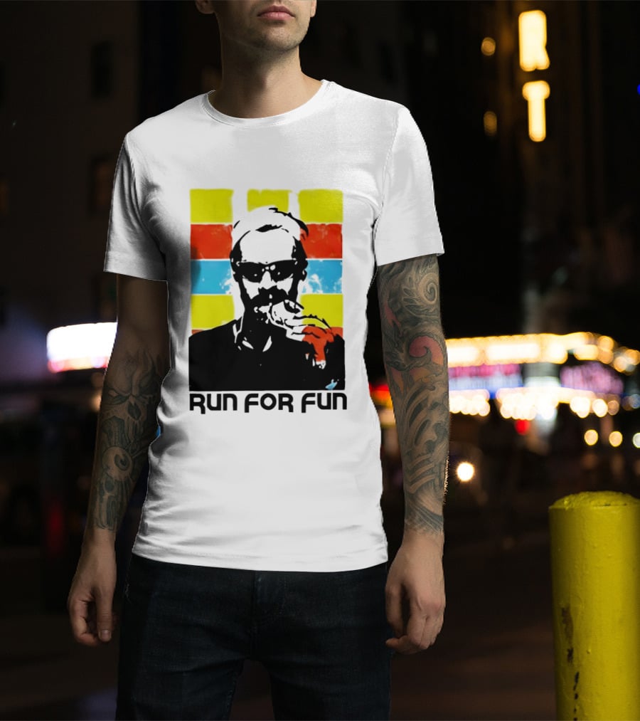 Run For Fun Retro Color Block T-Shirt