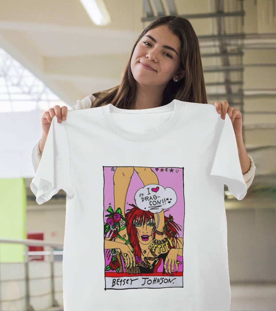 Betsey Johnson I Love DragCon 2026 Retro Fashion T-Shirt
