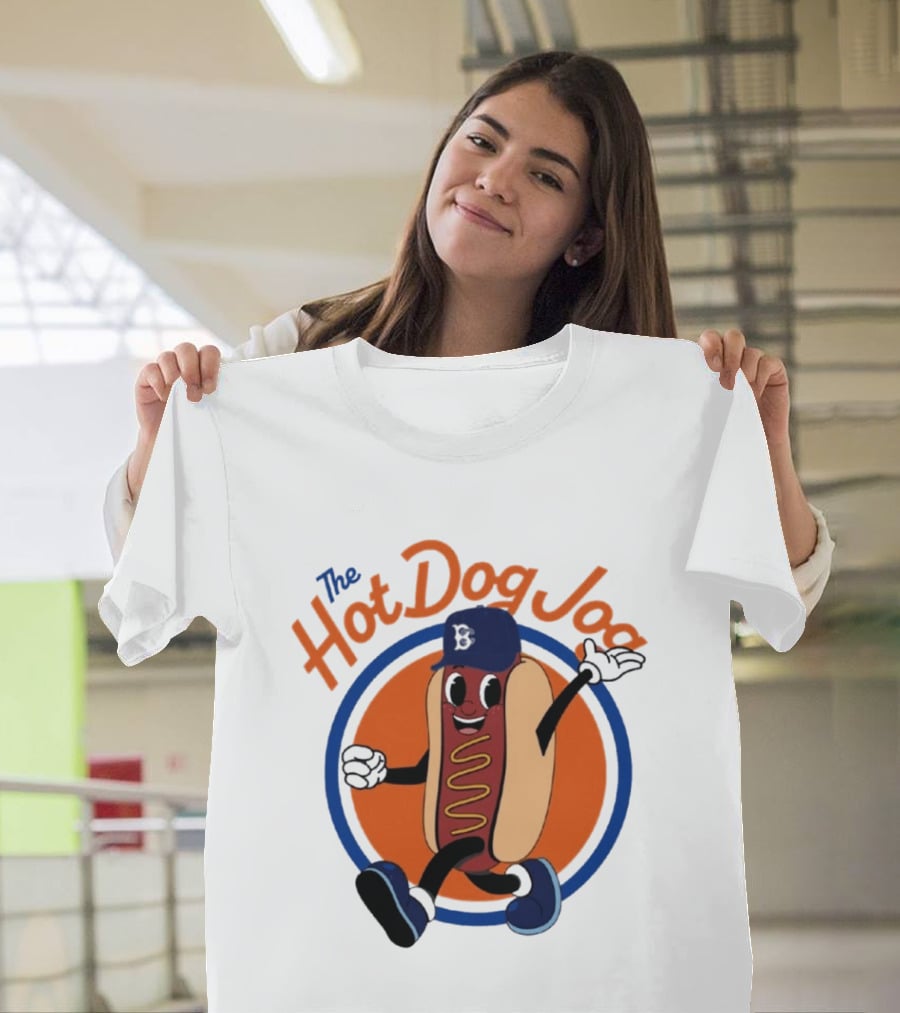 Brooklyn Cyclones The Hot Dog Jog Baseball T-Shirt