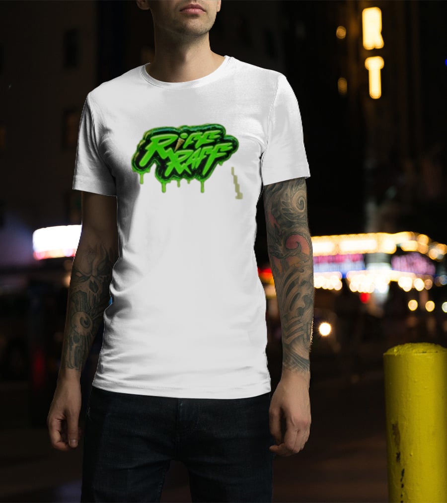 Riff Raff Neon Green Drip T-Shirt