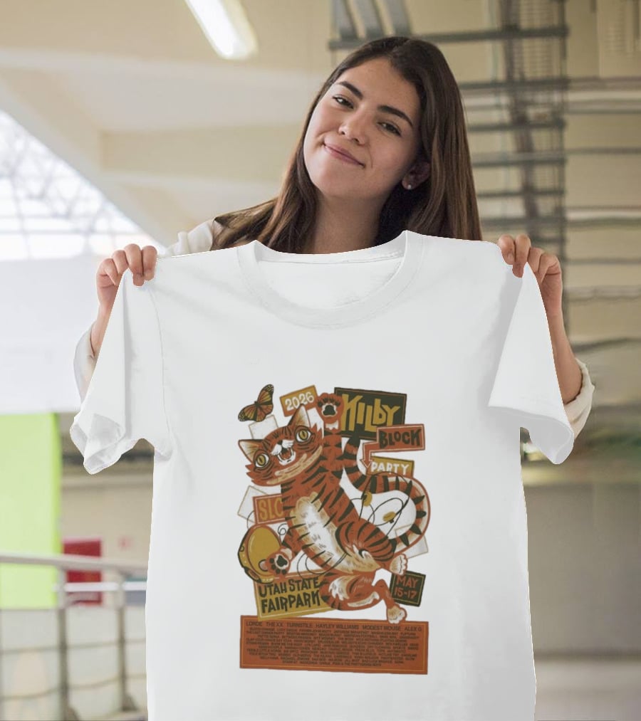 Kilby Block Party 2026 Utah State Fairpark May 15 17 Featuring Lorde Hayley Williams Modest Mouse And More T-Shirt