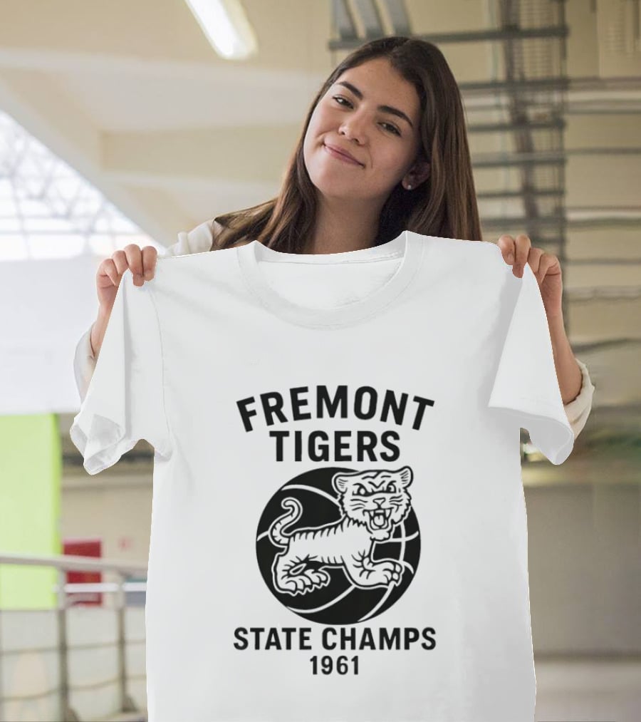 Fremont Tigers State Champs 1961 Basketball Team T-Shirt