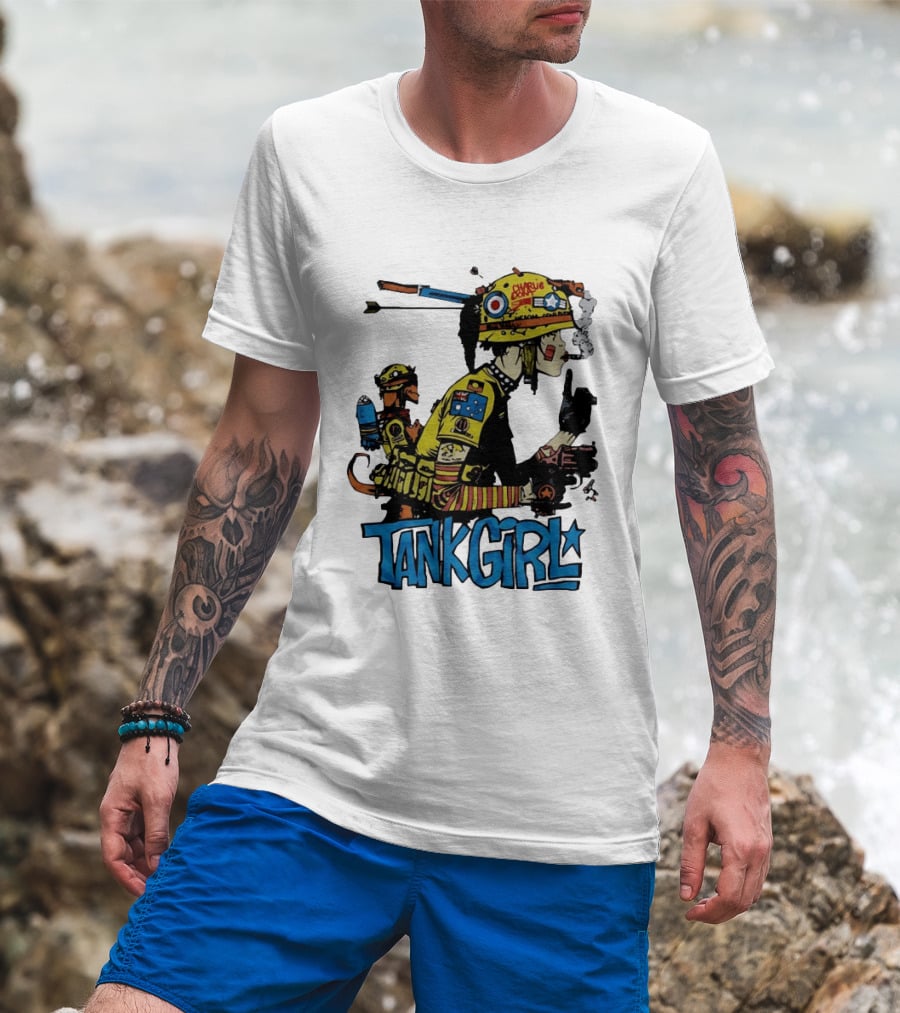 Tank Girl Comic Punk Rock Charlie Don't Surf T-Shirt