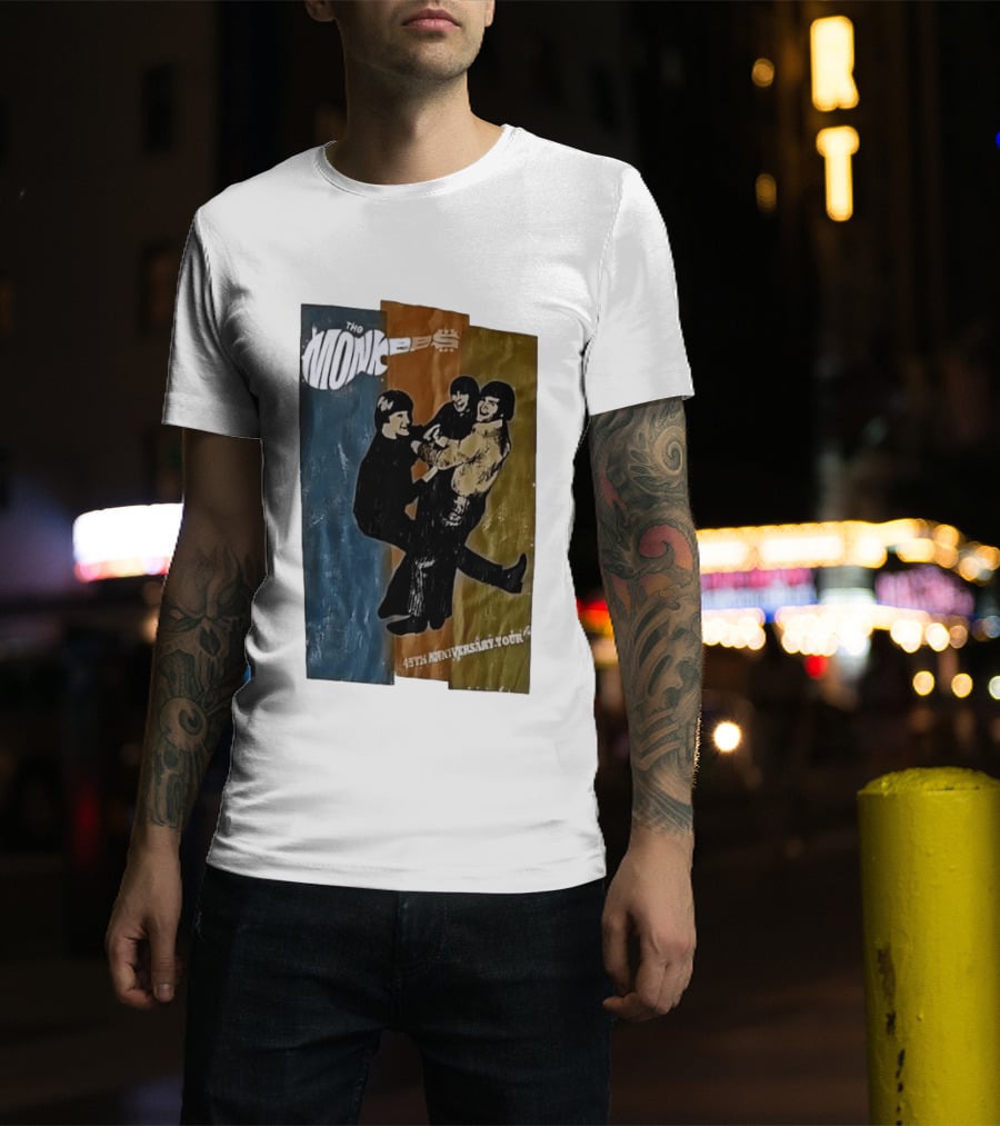 The Monkees 45th Anniversary Tour Vintage Band Celebration T-Shirt