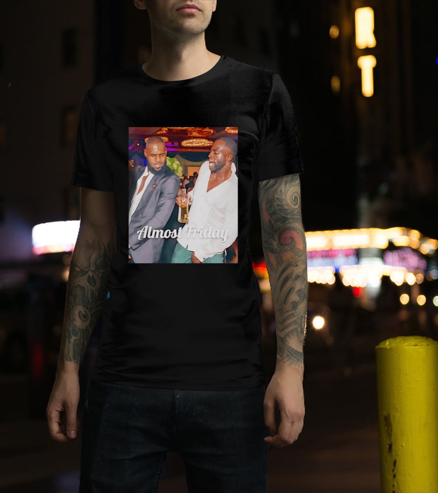 LeBron James Draymond Green Almost Friday Club Scene T-Shirt