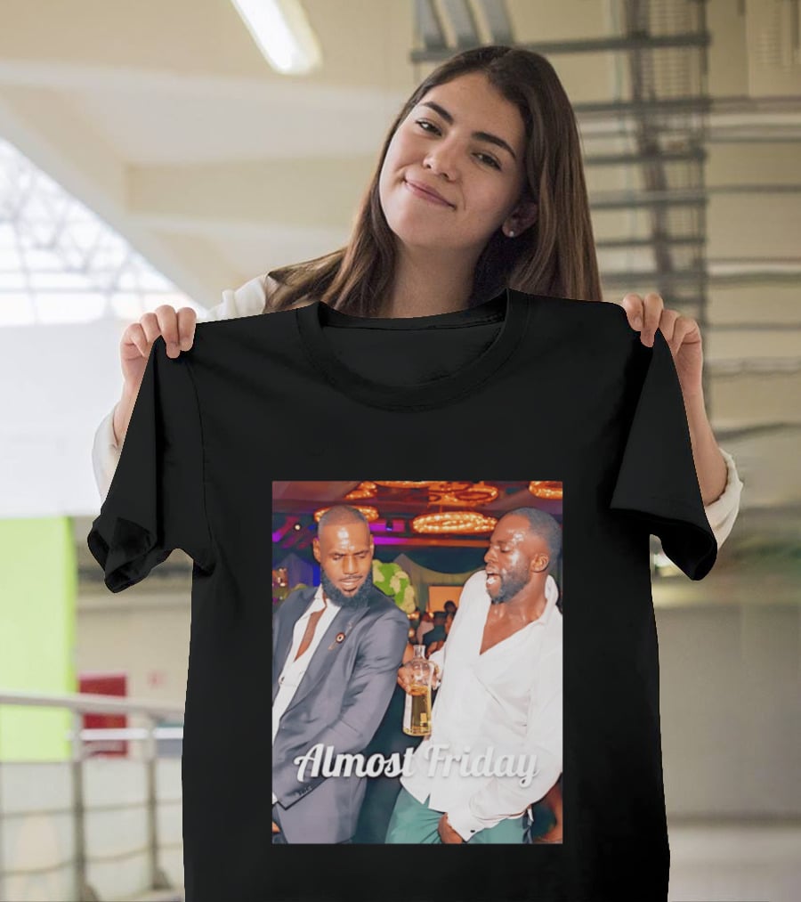 LeBron James Draymond Green Almost Friday Club Scene T-Shirt
