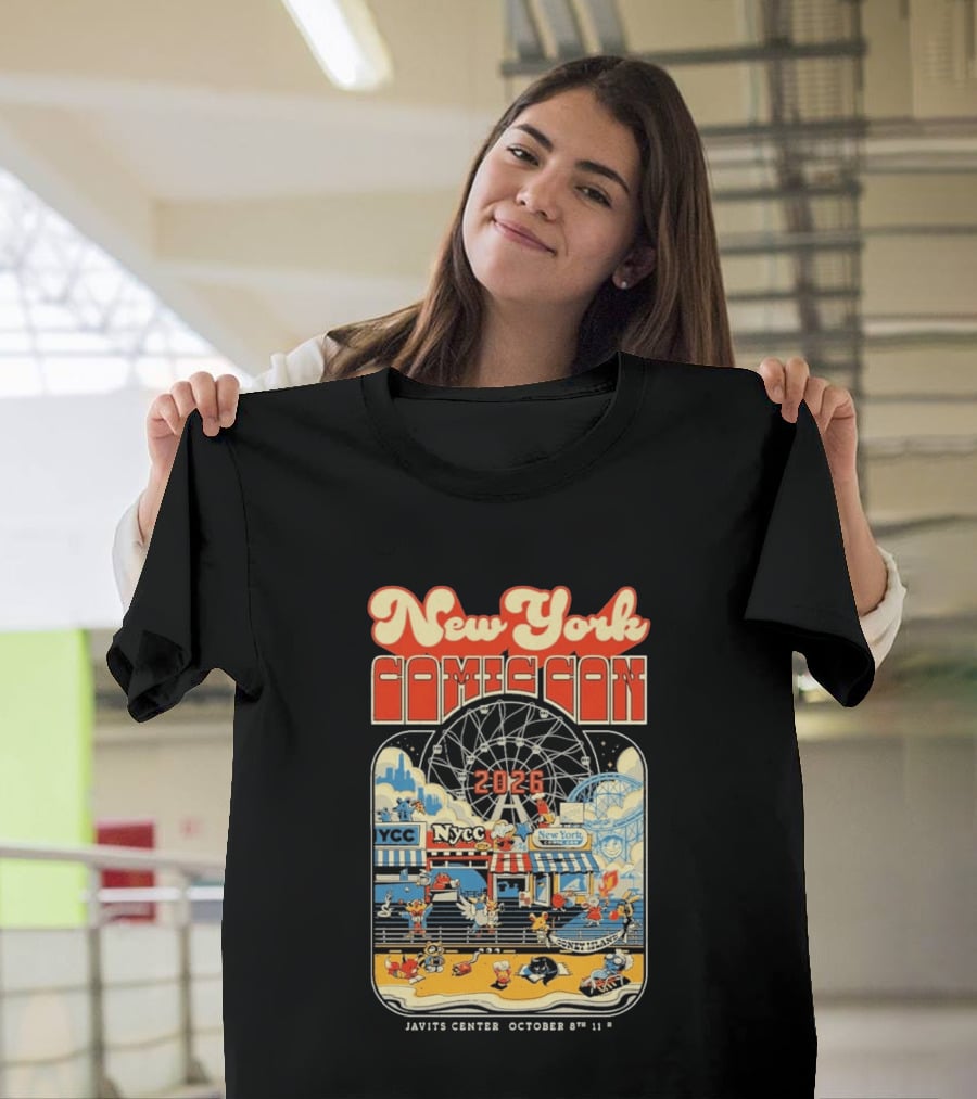 New York Comic Con 2026 Coney Island Javits Center October 8 To 11 T-Shirt