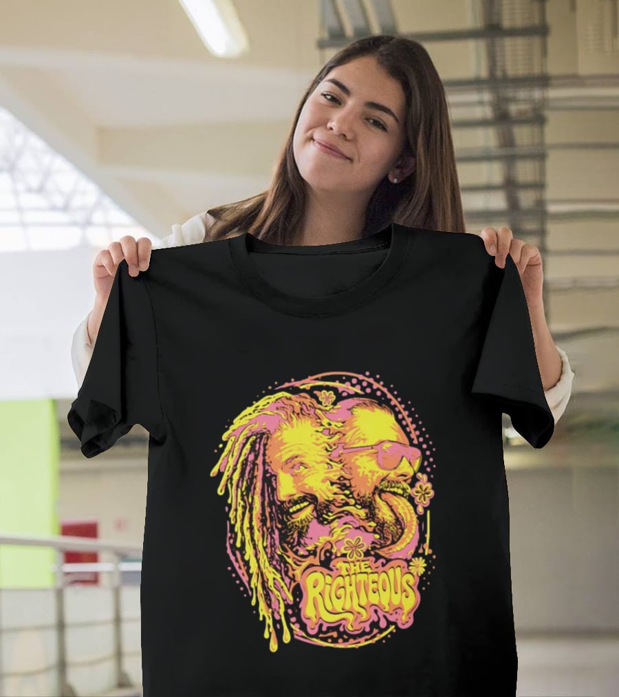 The Righteous Psychedelic Neon Fusion T-Shirt
