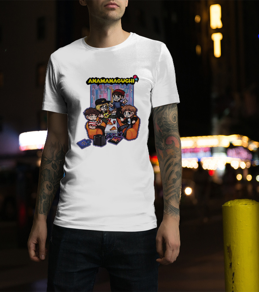 Anamanaguchi Scott Pilgrim Vs The World The Game Retro Pixel Art Scene T-Shirt