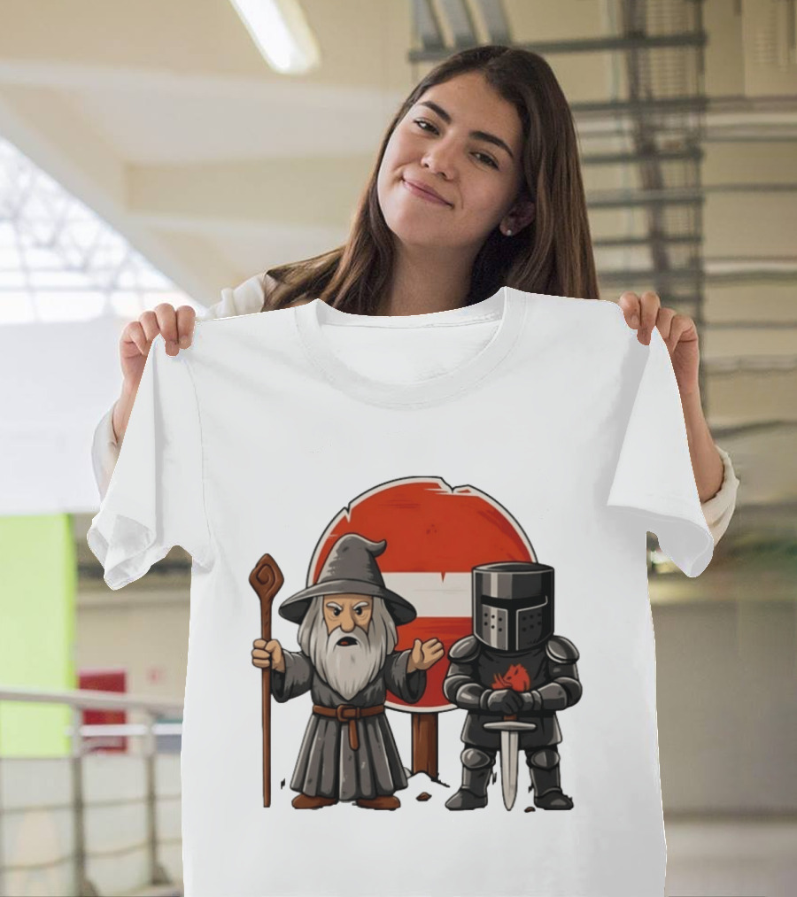 Gandalf Black Knight None Shall Pass T-Shirt