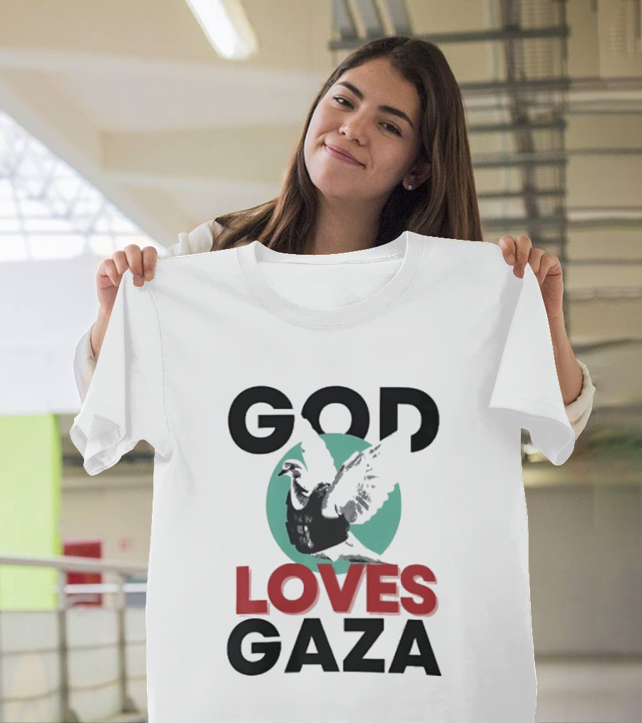GOD LOVES GAZA Bird T-Shirt