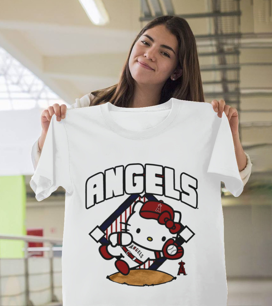 Hello Kitty Angels Baseball Los Angeles 2026 MLB T-Shirt