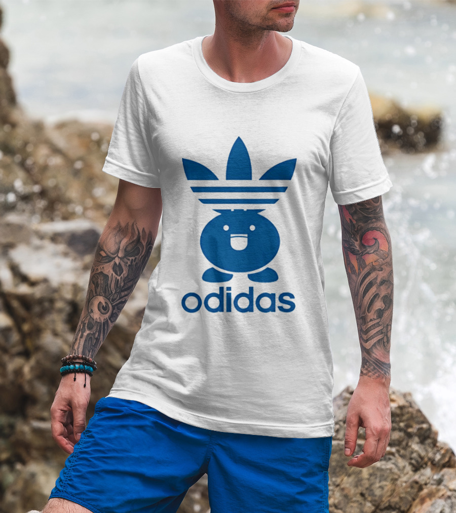 Odidas Pokemon Oddish Mashup Blue T-Shirt