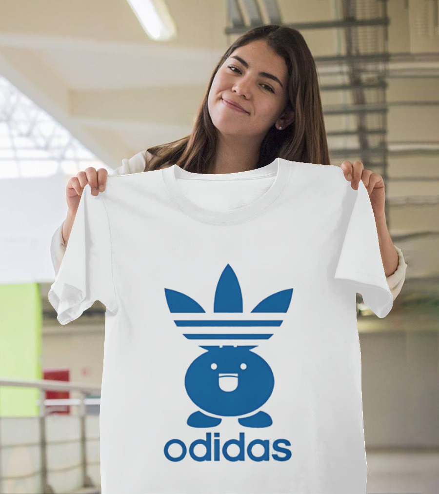 Odidas Pokemon Oddish Mashup Blue T-Shirt