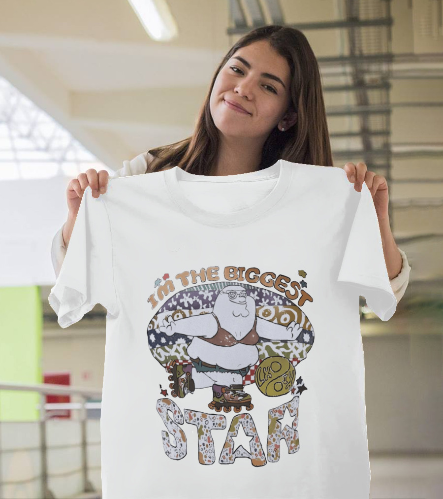 I'm The Biggest Star Peter Griffin Roller Skating T-Shirt