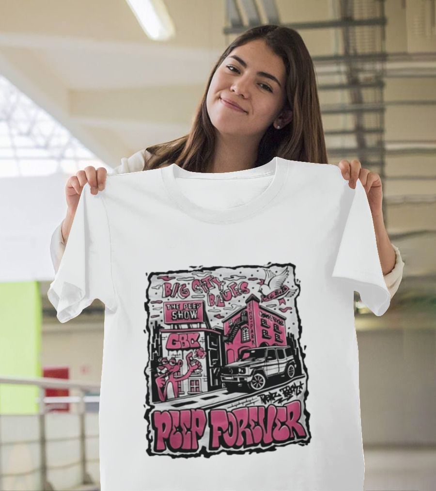 Big City Blues Peep Show Peep Forever Pink Panther GBC Park Avenue T-Shirt