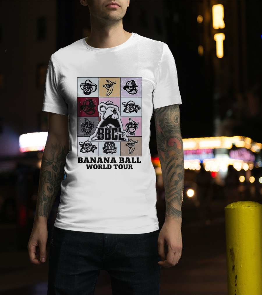 BBCL Clowns Banana Ball World Tour 2026 T-Shirt