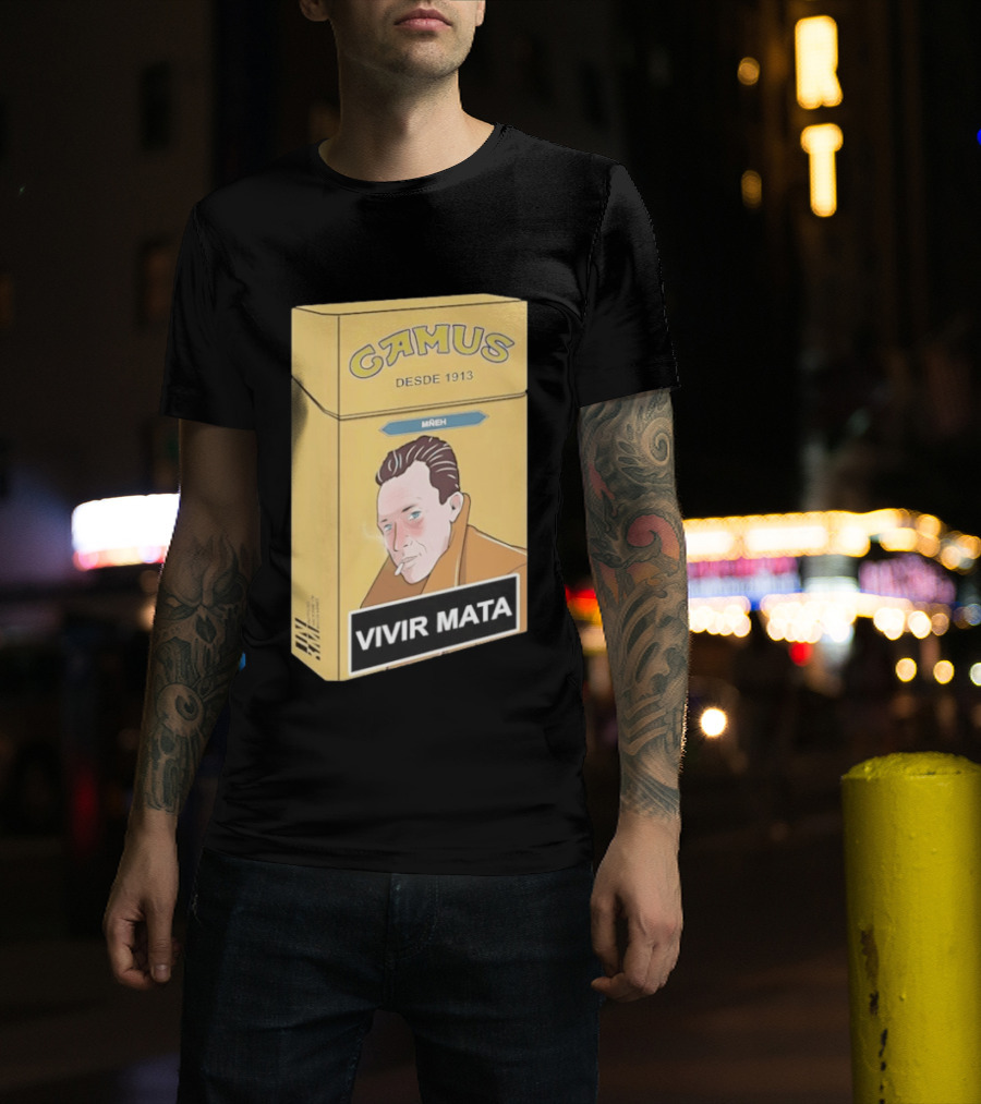Camus Desde 1913 Vivir Mata Cigarette Box T-Shirt