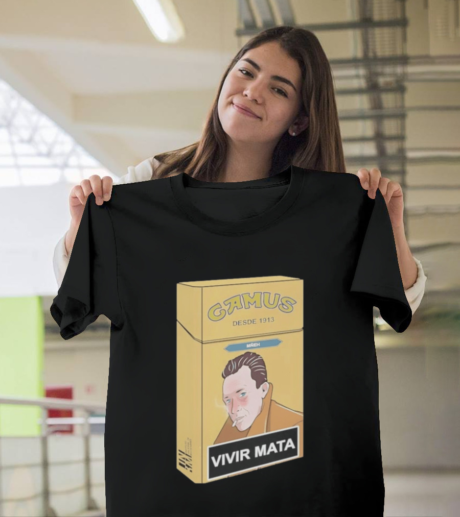 Camus Desde 1913 Vivir Mata Cigarette Box T-Shirt