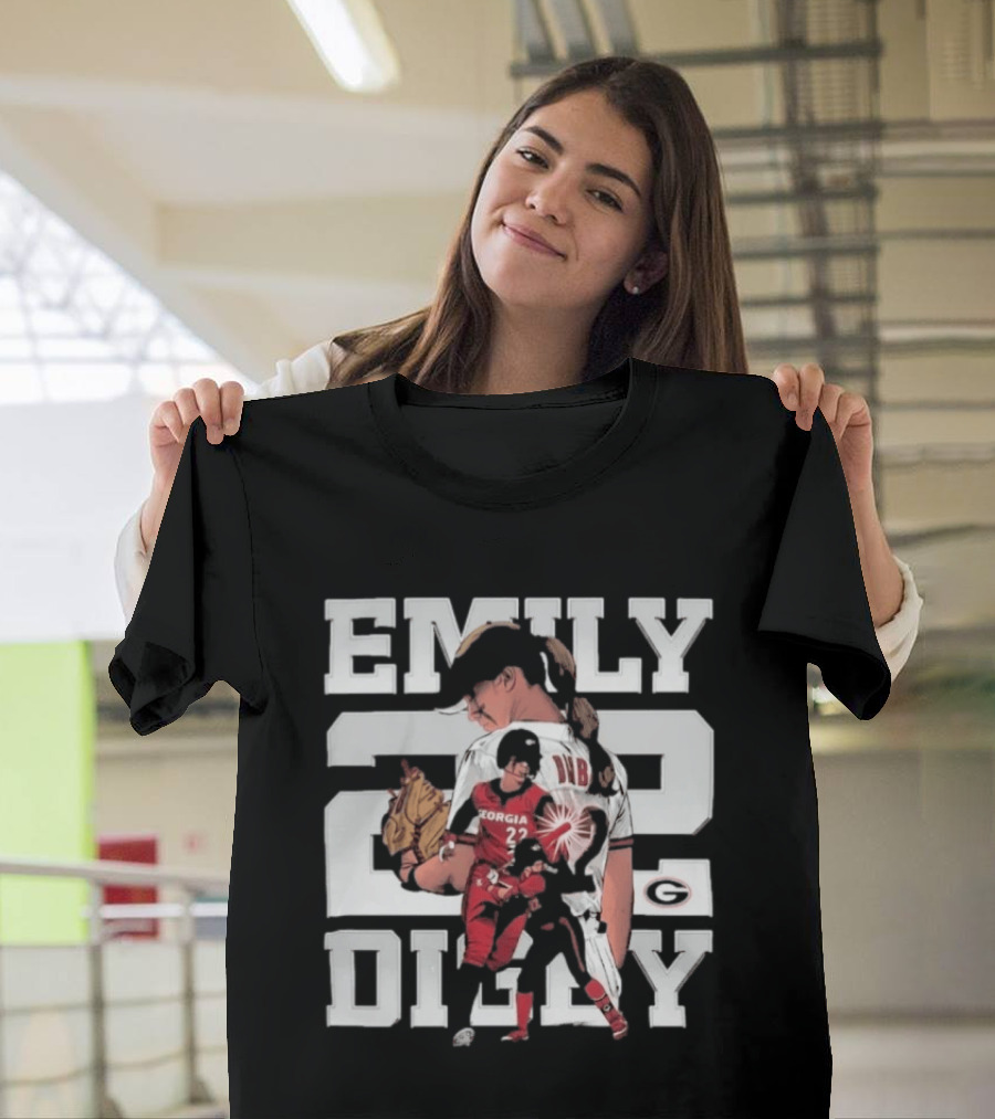 Emily Digby Georgia NCAA Softball Player 22 Collage T-Shirt