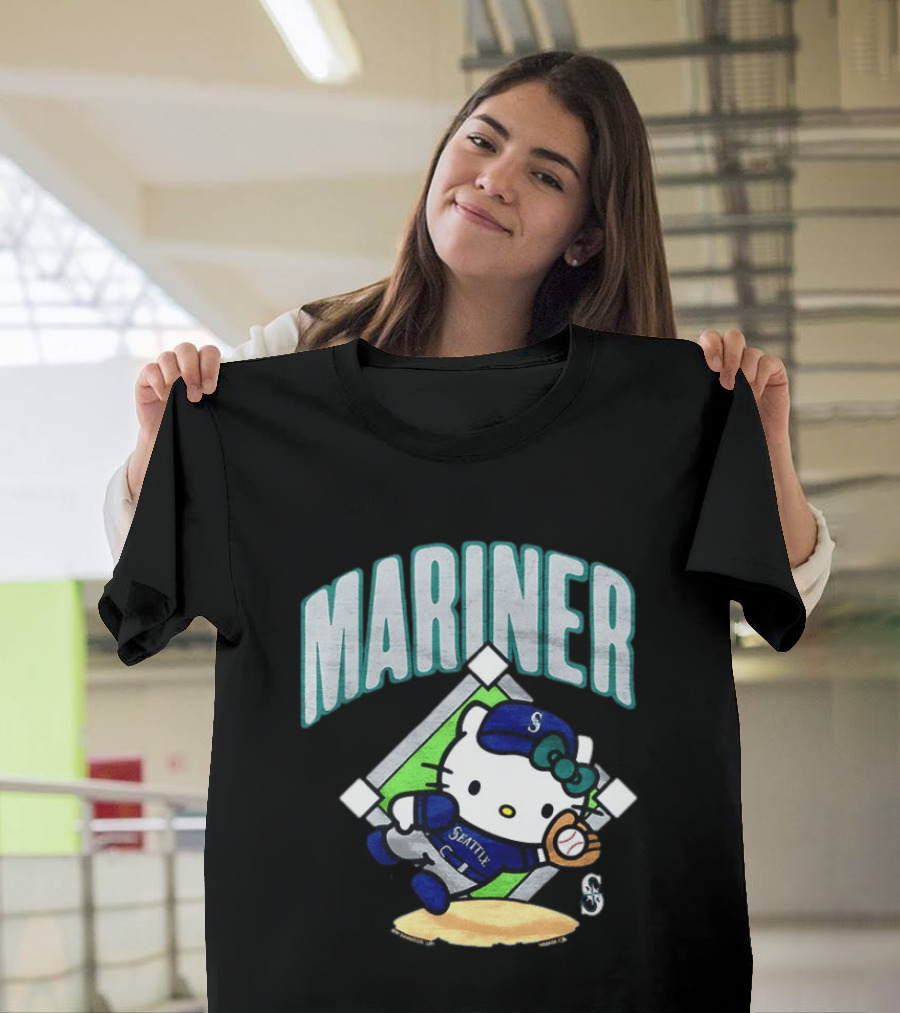 Hello Kitty Seattle Mariners Baseball 2026 MLB Mariner T-Shirt