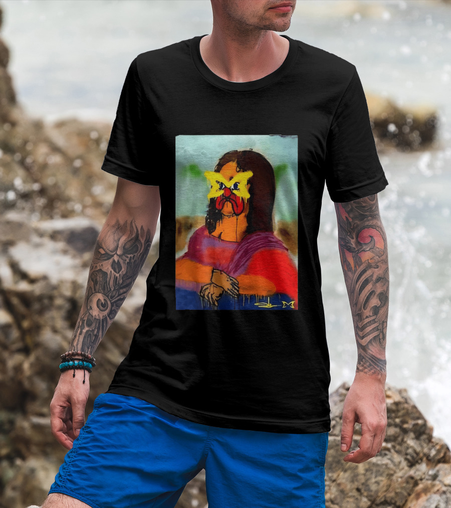 Mertra Slawn Mona Lisa Graffiti Remix T-Shirt