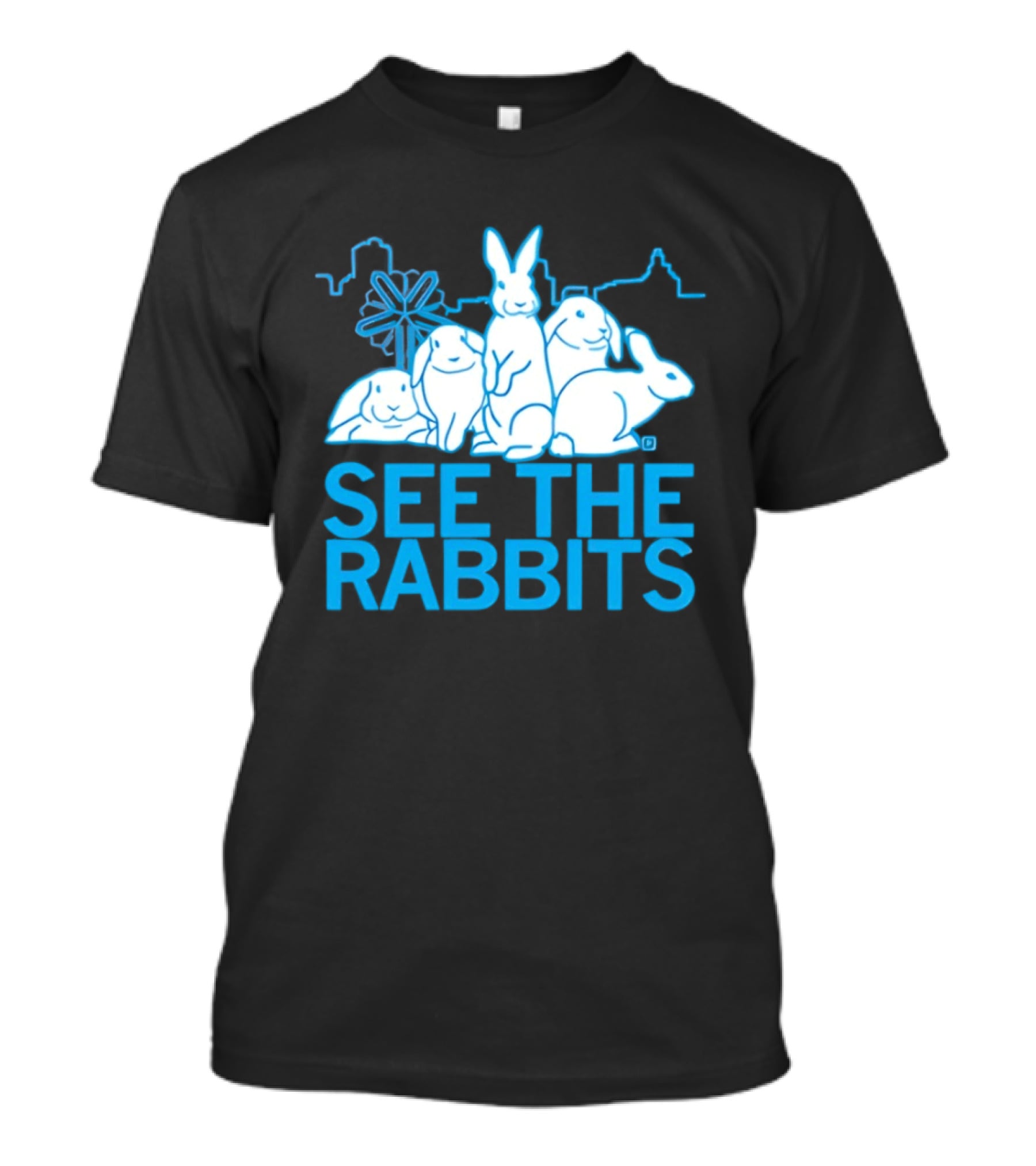See The Rabbits Blue Bunny T-Shirt