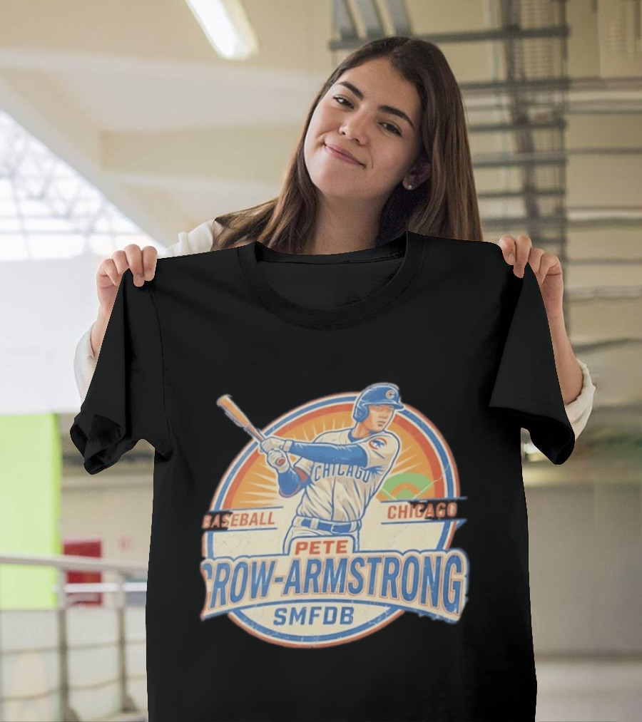 Pete Crow Armstrong Baseball Chicago Cubs SMFDB T-Shirt