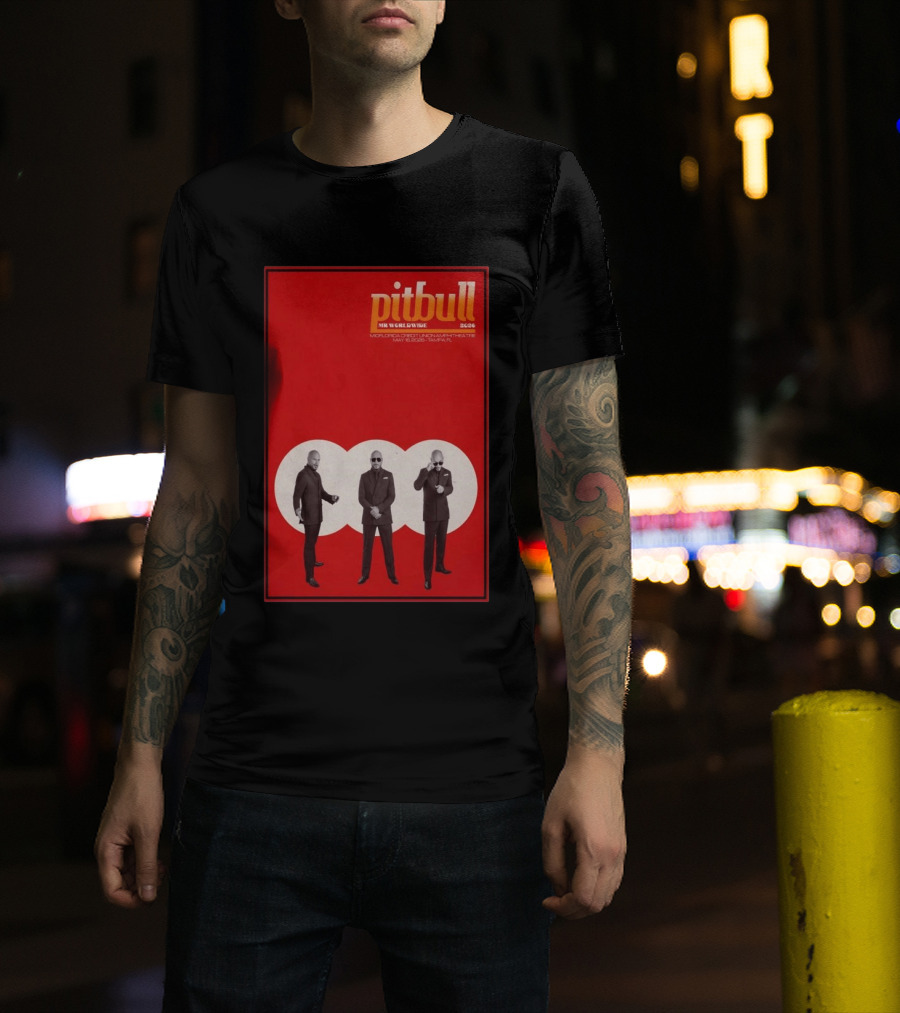 Pitbull Mr. Worldwide 2026 Midflorida Credit Union Amphitheatre May 16 Tampa FL T-Shirt