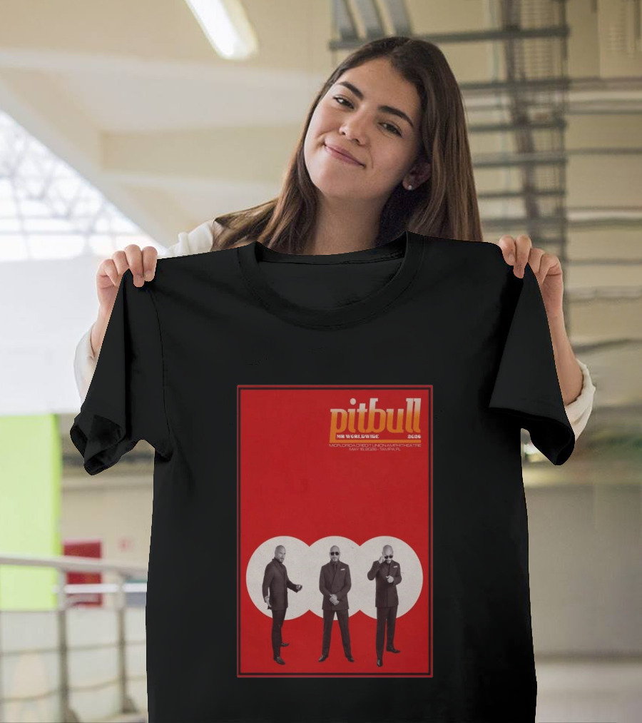Pitbull Mr. Worldwide 2026 Midflorida Credit Union Amphitheatre May 16 Tampa FL T-Shirt