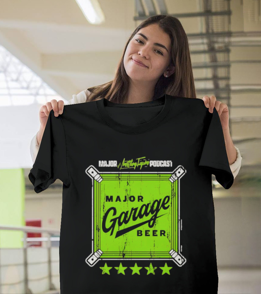 Major Garage Beer Lime 2026 Podcast T-Shirt