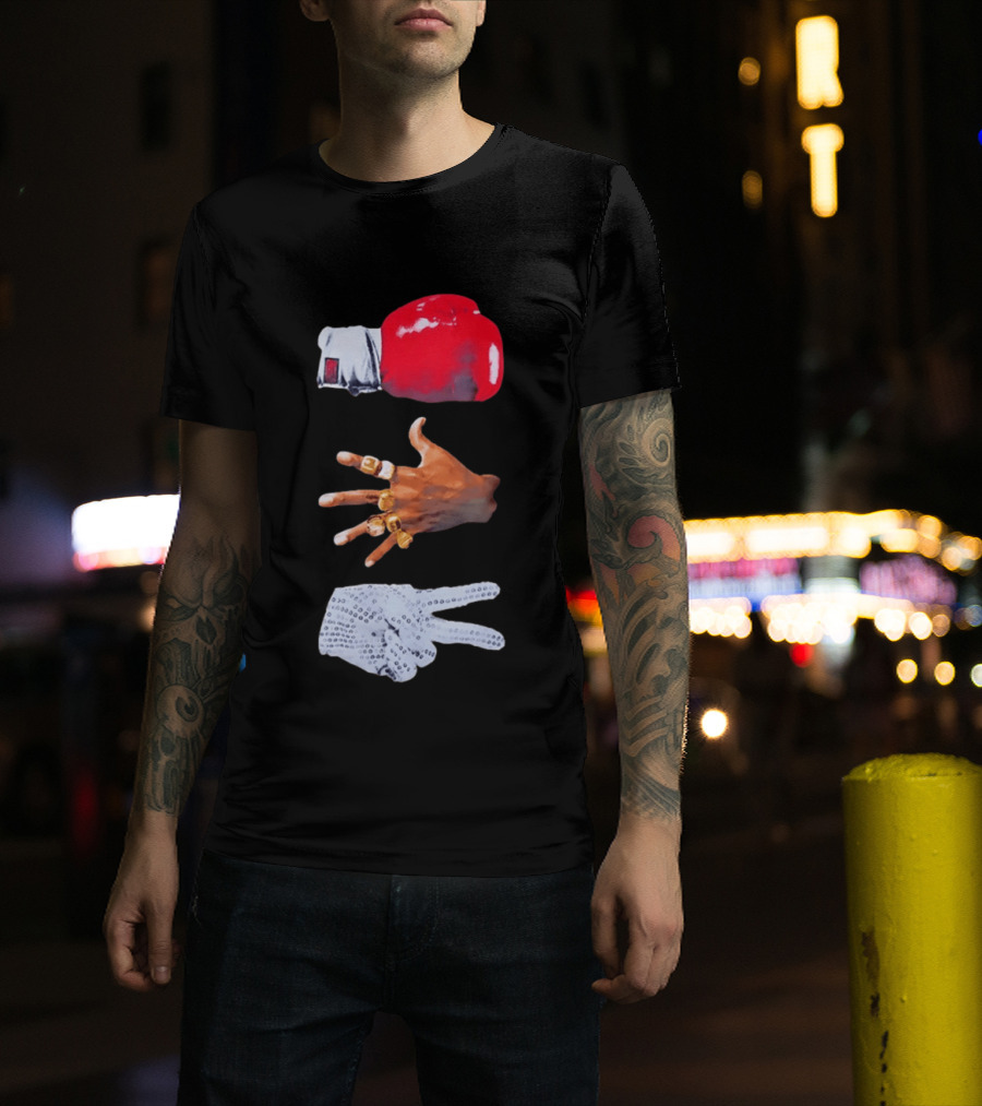 Michael Jordan MJ Jackson Michael Tyson Gloves T-Shirt