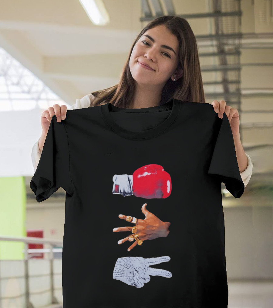 Michael Jordan MJ Jackson Michael Tyson Gloves T-Shirt