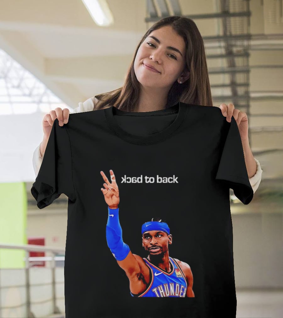 OKC Thunder SGA 2026 Back To Back MVP Shai Gilgeous Alexander T-Shirt