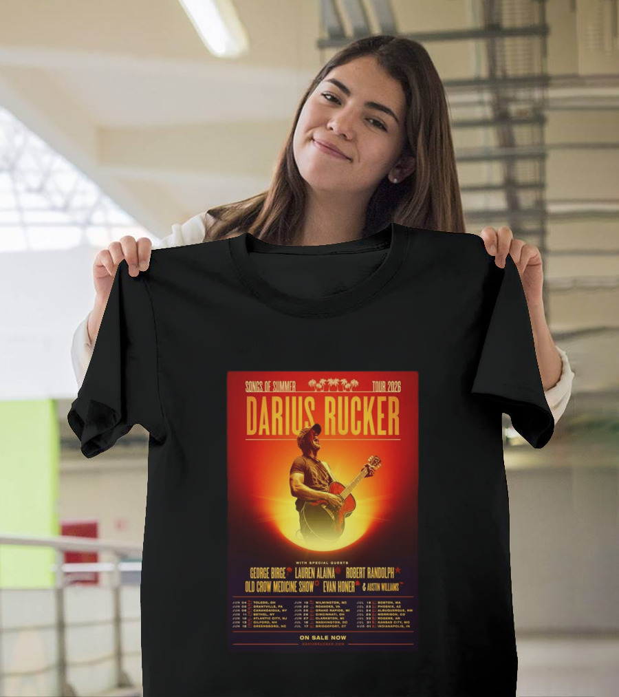 Darius Rucker Songs Of Summer Tour 2026 With Special Guests T-Shirt