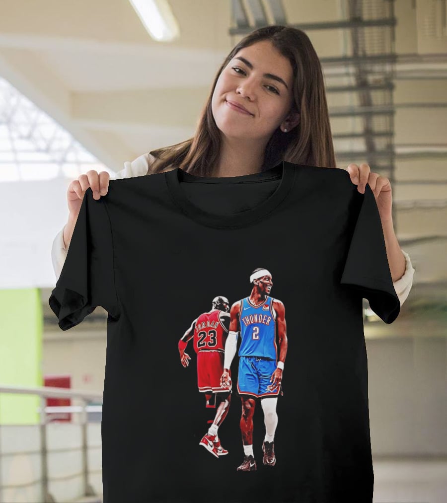 Shai Gilgeous Alexander Thunder Back 2 Back MVP SGA Pay 2026 Jordan 23 OKC T-Shirt