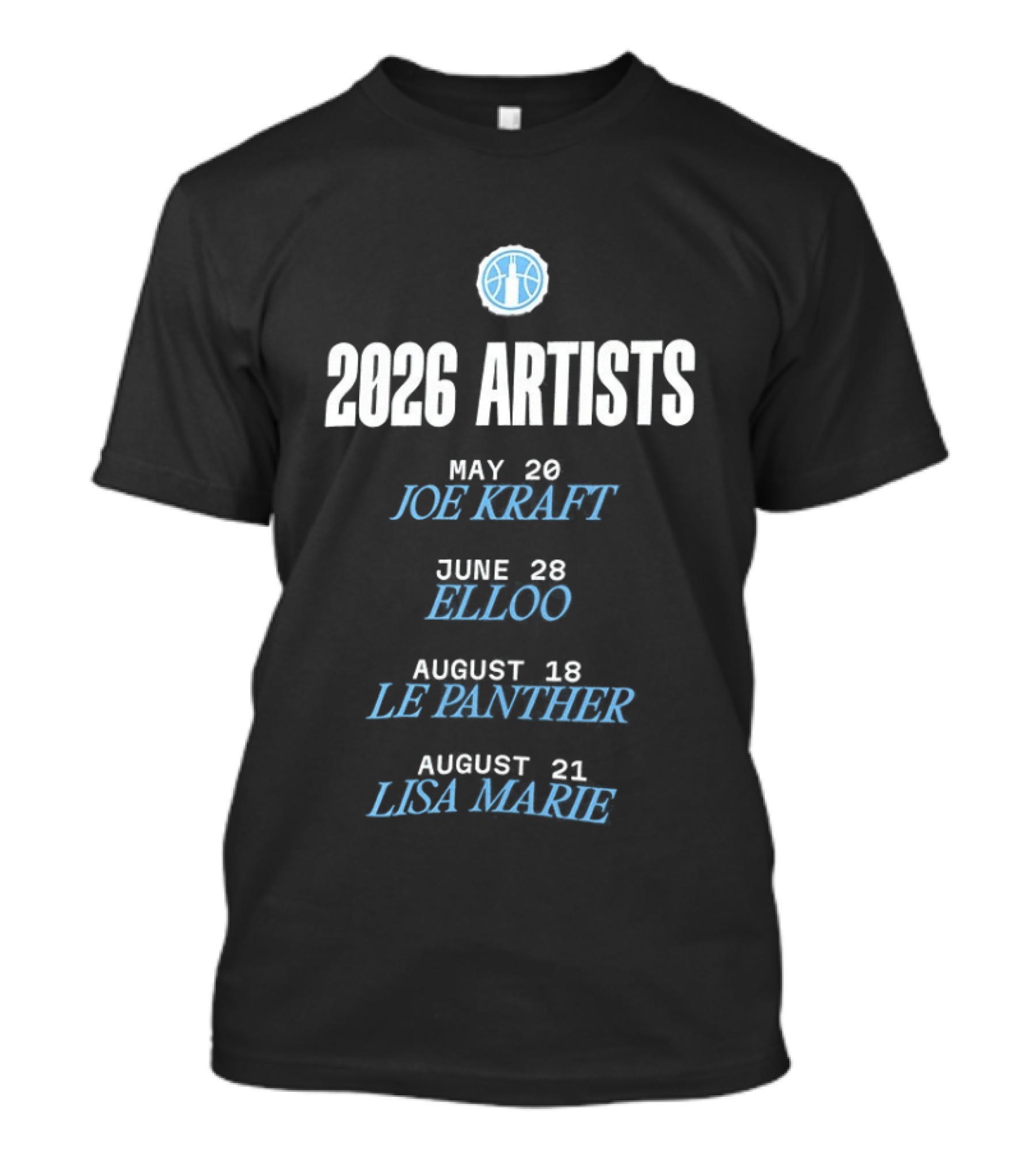 Chicago Sky Basketball Skytown Series 2026 Artists Joe Keartt Kileo Le Montymer Lisa Marie T-Shirt