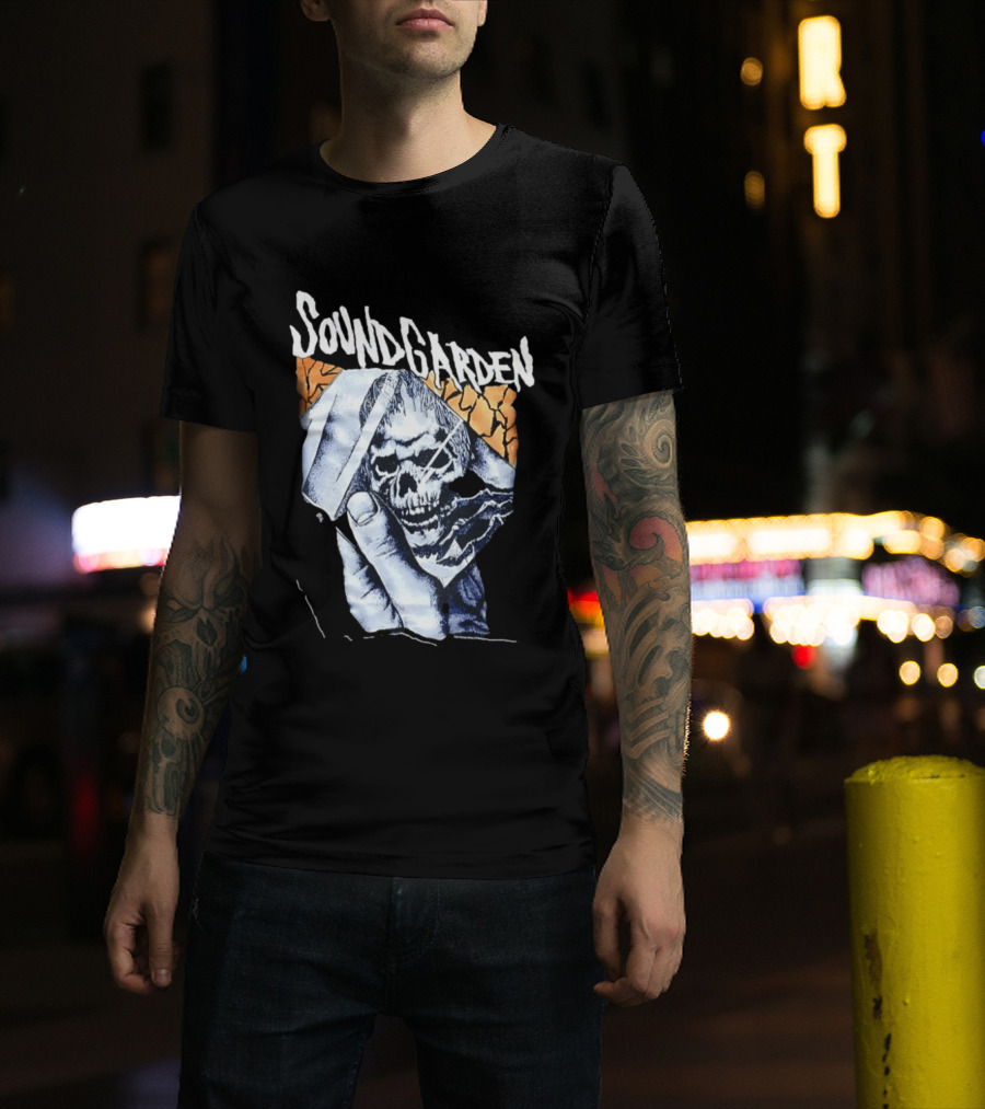Soundgarden Skull Hand Broken Glass T-Shirt
