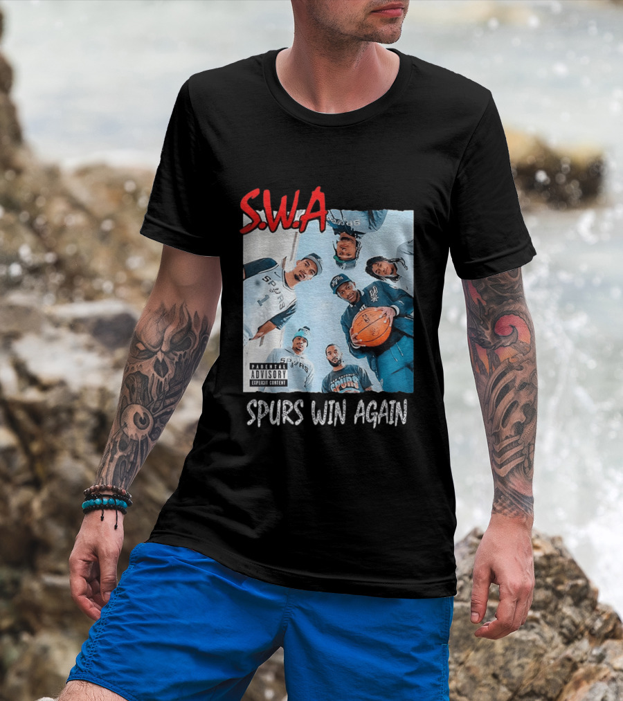 SWA Spurs Win Again San Antonio Spurs Straight Outta Compton T-Shirt
