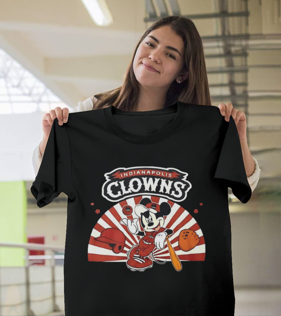 Indianapolis Clowns Mickey Mouse Baseball 2026 Vintage Style Sports Team T-Shirt