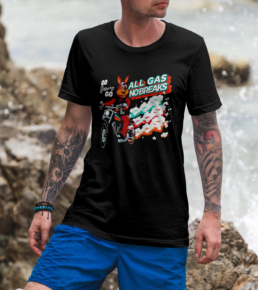 San Antonio Spurs Coyote Go Spurs Go All Gas No Breaks T-Shirt