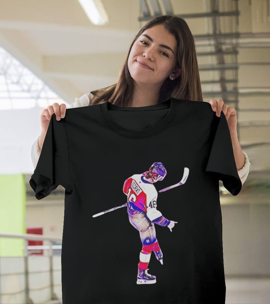 Trevor Zegras 46 Anaheim Ducks Hockey Celebration T-Shirt