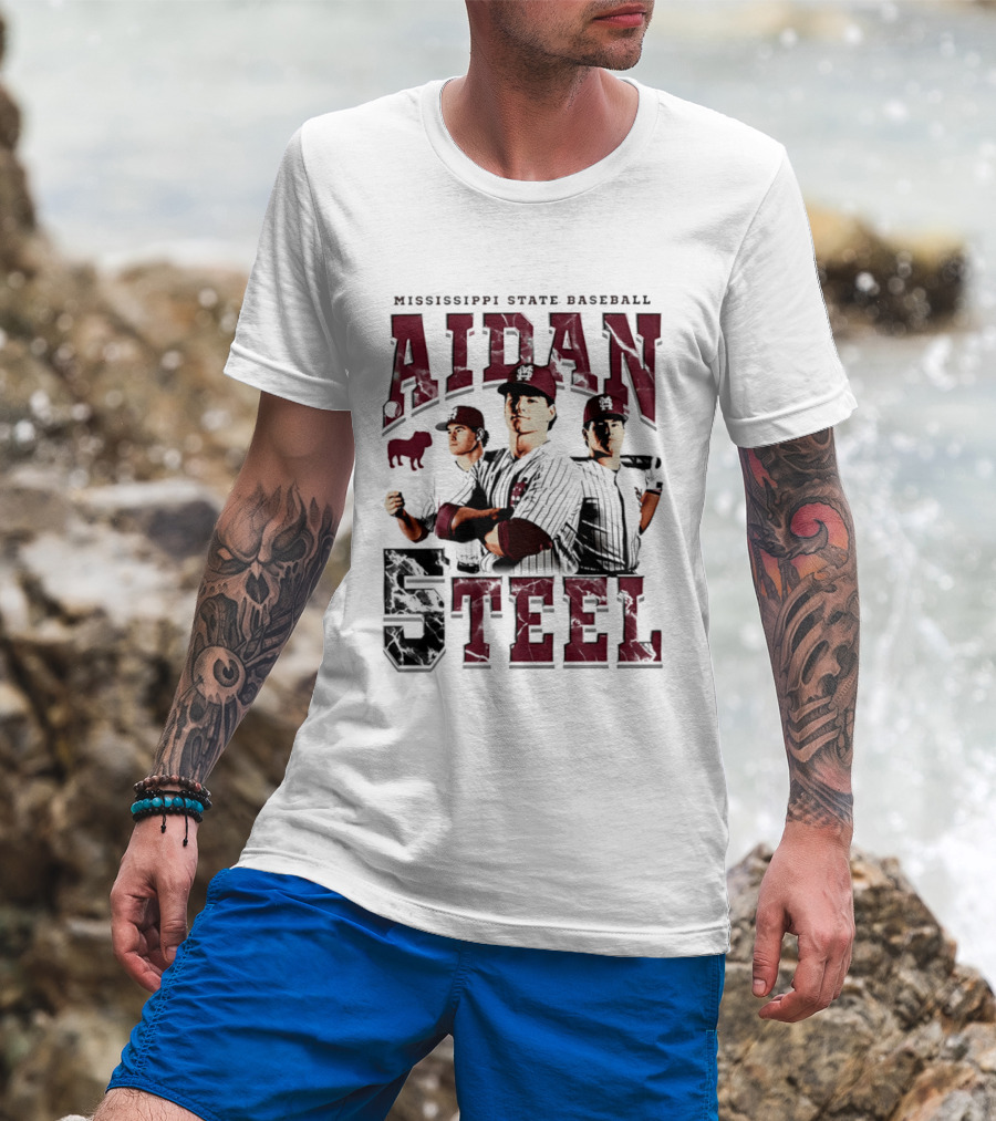 Mississippi State Baseball Aidan Teel 5 T-Shirt