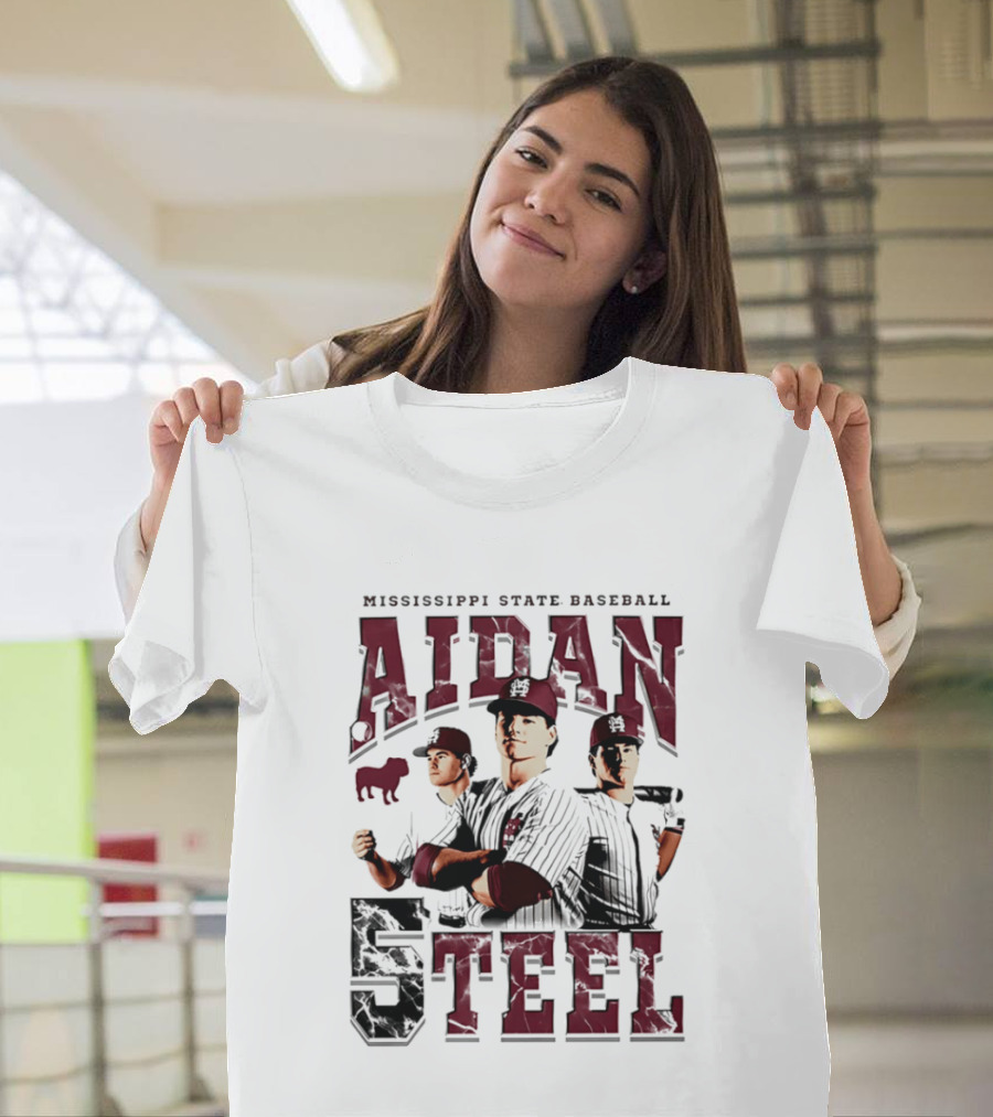 Mississippi State Baseball Aidan Teel 5 T-Shirt